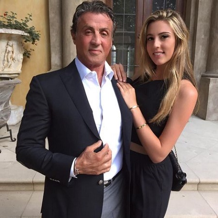 Sylvester Stallone's older daughter Sohphia, 23, wished him on the birthday on July 6
